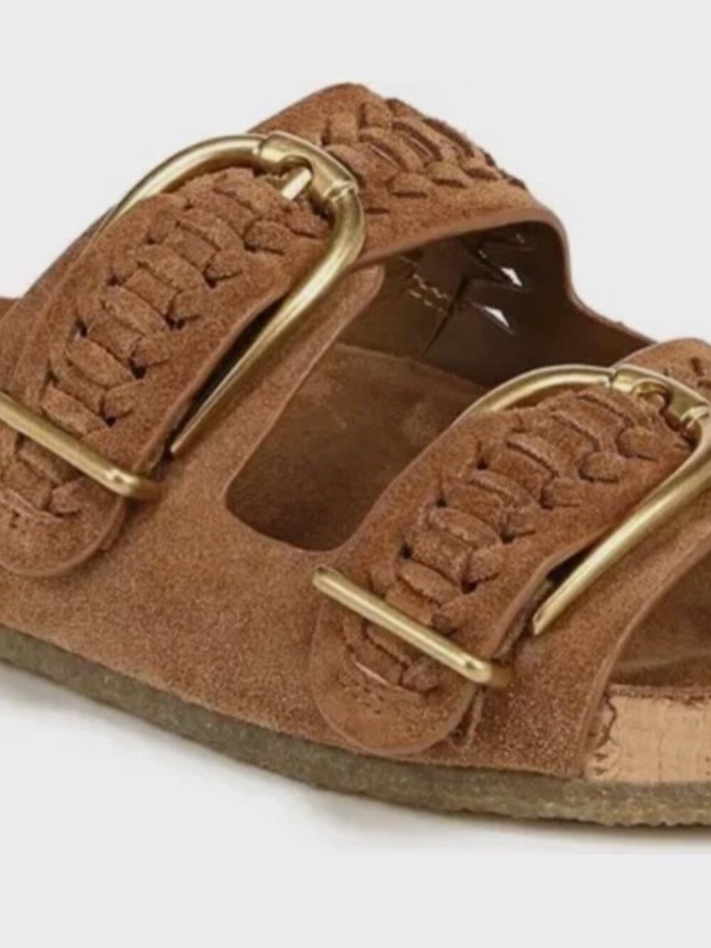 Veronica Beard Paige buckled suede sandals Size 7 - Picture 3 of 5